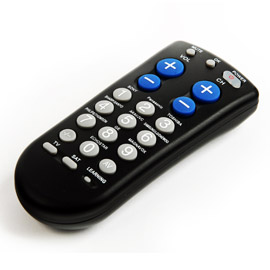 Black remote control