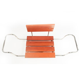 Holz-Badewannensitz mit Rückenlehne