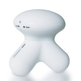 White vibration mini-massager